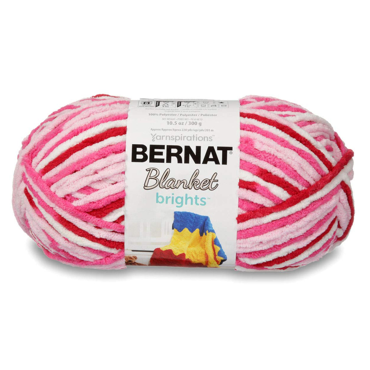 Bernat Yarn, 1 Pack, Raspberry Ribbon Varg