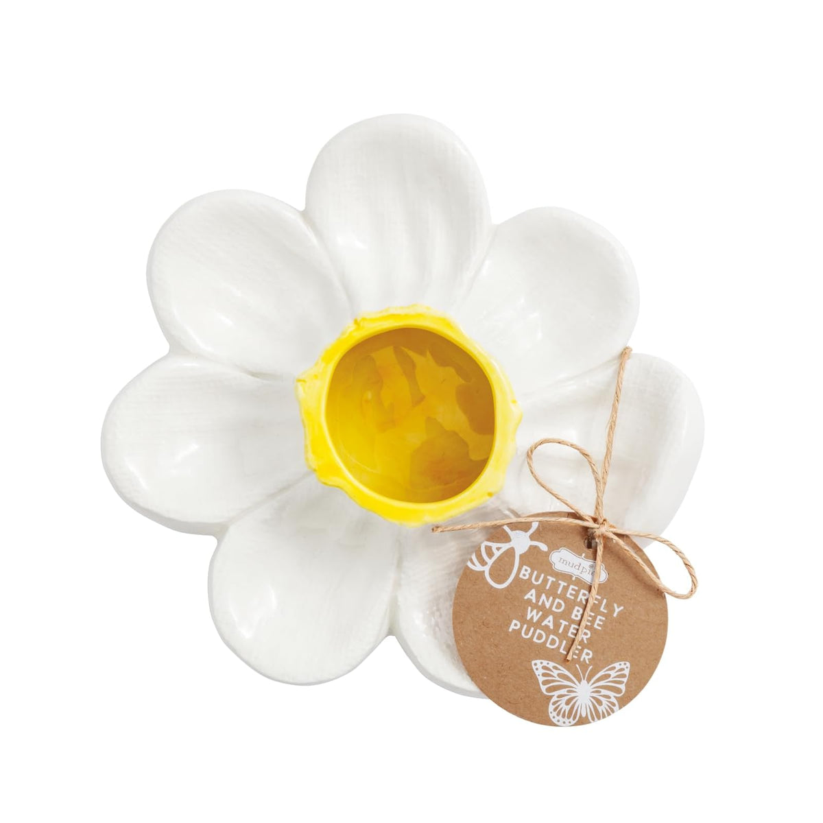 Mud Pie Home, 5 1/2" x 4 3/4", White