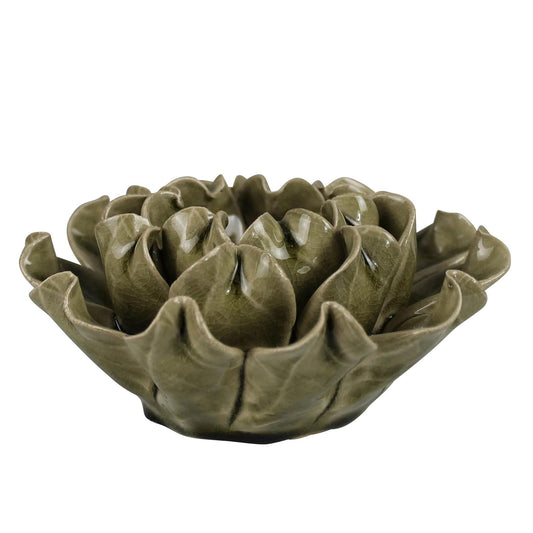 HomArt Candle Holder, 5.5-Inch, Green