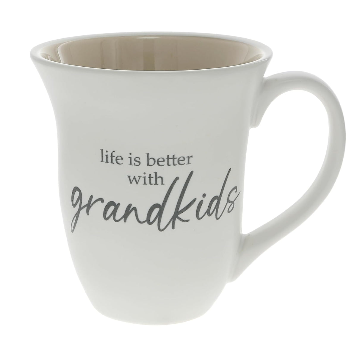 Pavilion Gift Company Drinking Cup, 16 Ounces, Gray, White, Tan