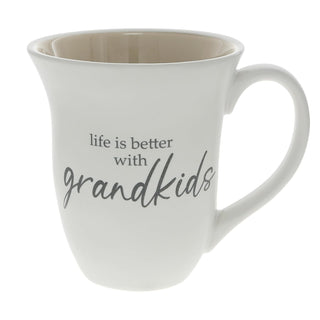 Pavilion Gift Company Drinking Cup, 16 Ounces, Gray, White, Tan