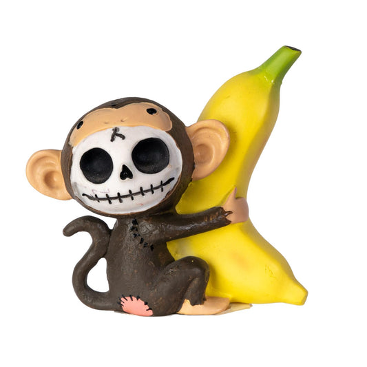 Pacific Trading SUMMIT COLLECTION Furrybones Munky Signature Skeleton in Monkey Costume Holding a Banana