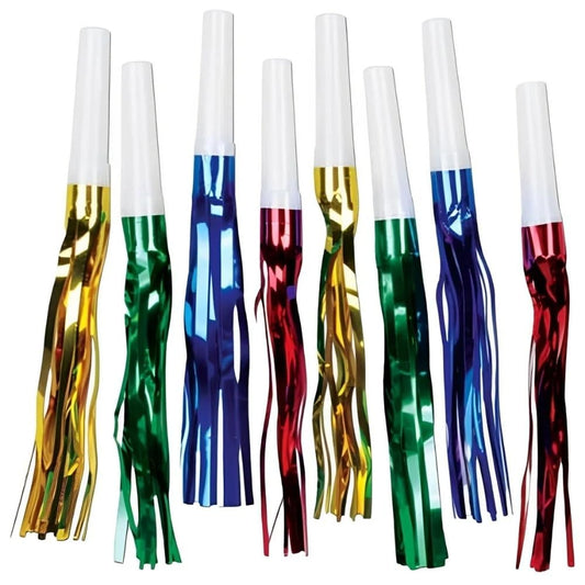 Unique Industries Fringed Party Squawkers, 8ct