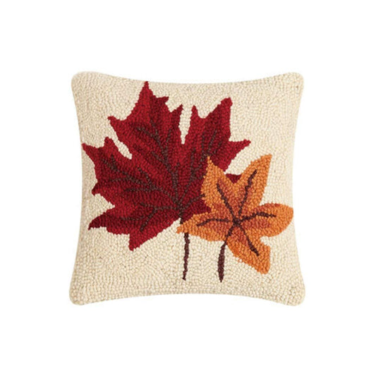 Peking Handicraft 31TG873C10SQ Fall Leaves Hook Pillow, 10 inches Length