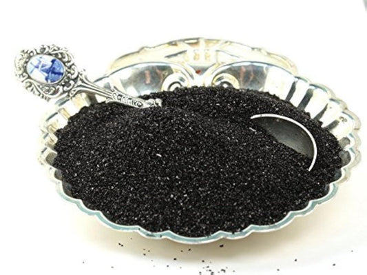 Meyer Imports Black Imported German Glass Glitter - 1 Ounce Jar - Fine 90 Grit (Most Popular Grain Size) Sparkly Glass Glitter - 311-9-BK