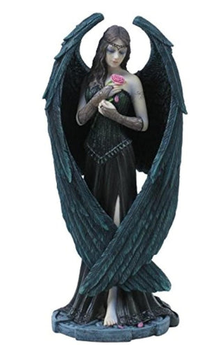 Unicorn Studio 8.75 Inch Fantasy Figure Tattooed Fallen Angel Rose Objet D'Art Gift