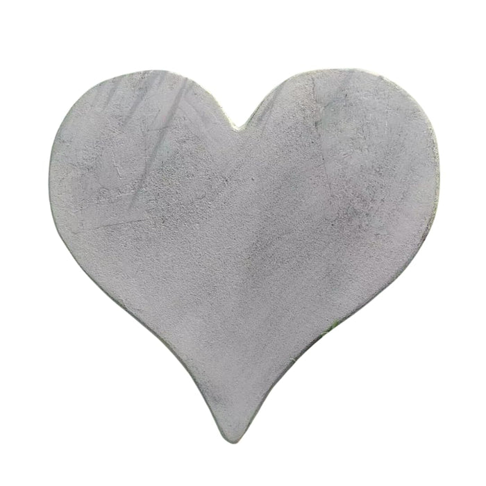 Comfy Hour Rustic Style Outdoor Collection Cast Iron Garden Stepping Stone - Heart, Beige