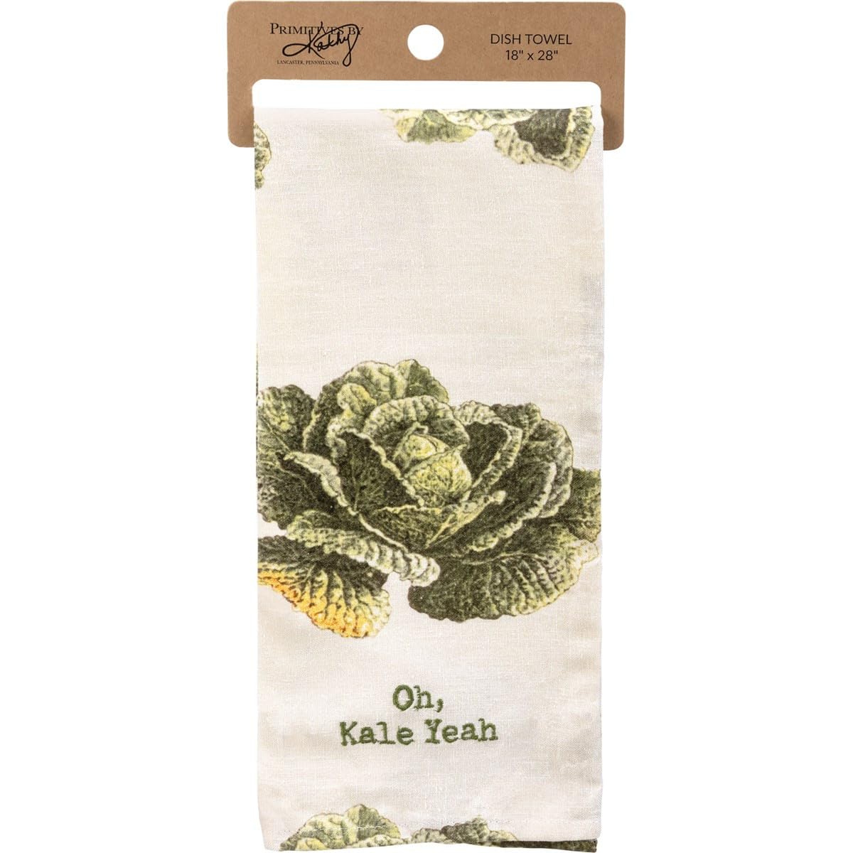 Primitives By Kathy Kitchen Towel - Oh, Kale Yeah
