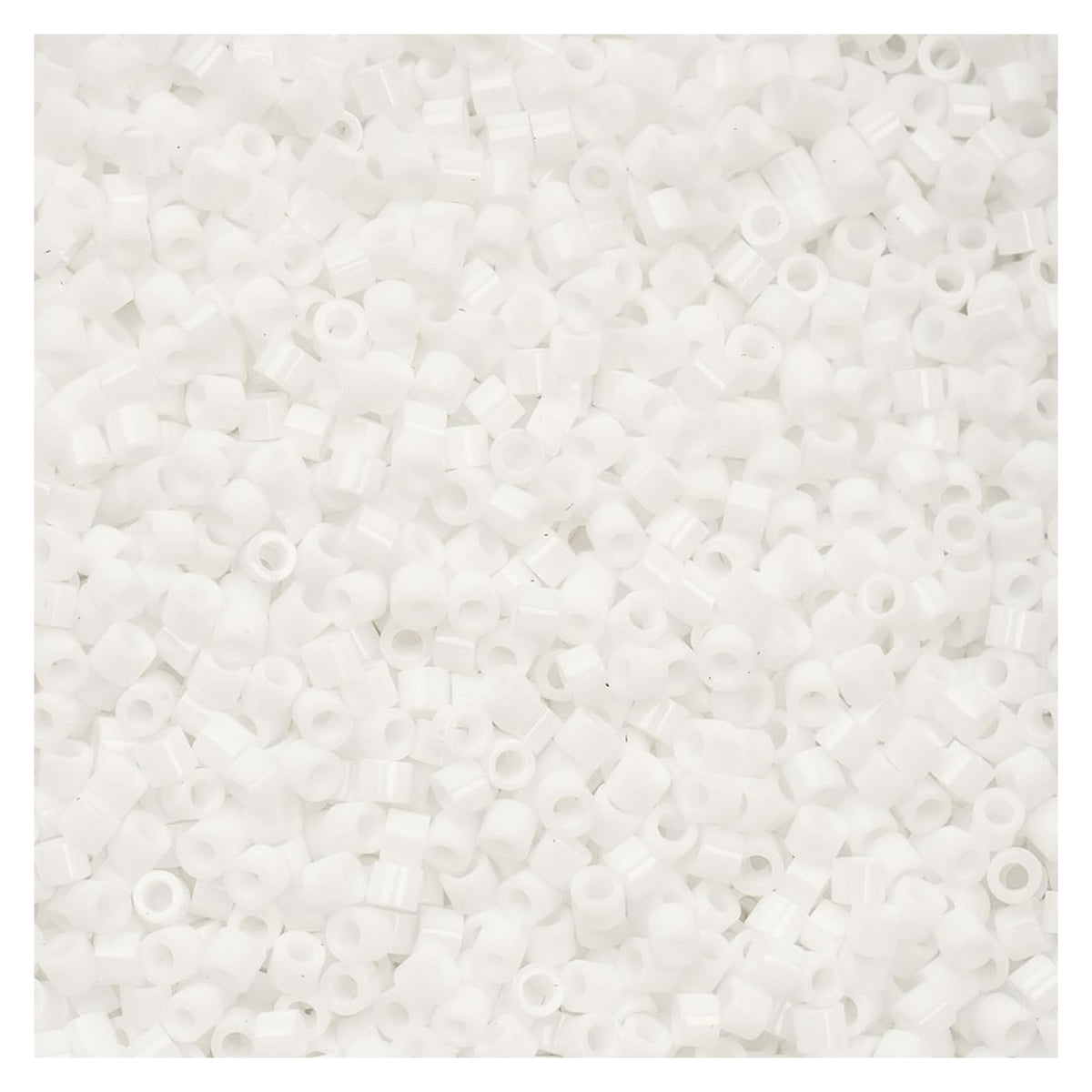 John Bead Craft Bead, Size 11, Chalk White