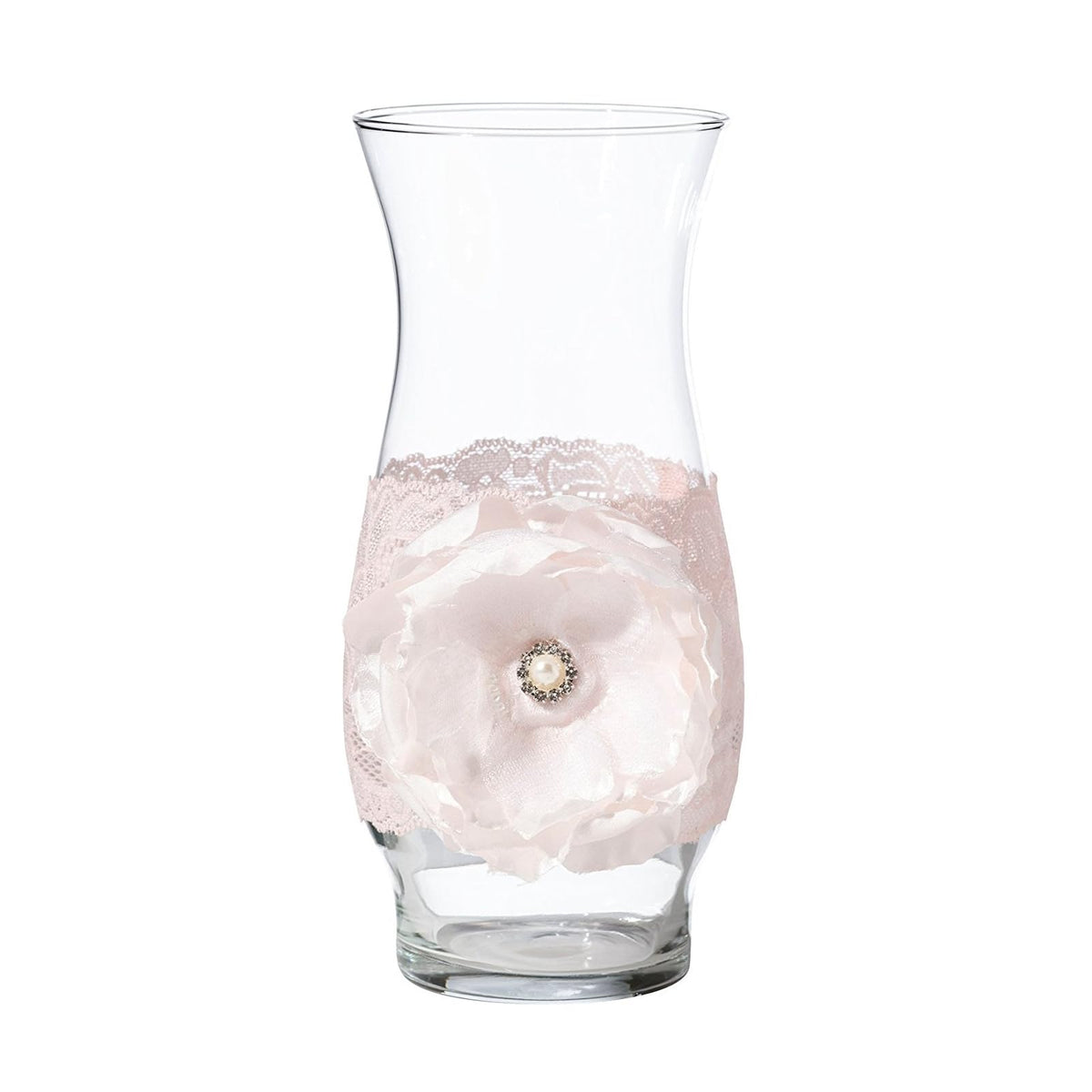 Lillian Rose Vase, 8.5", Blush Pink