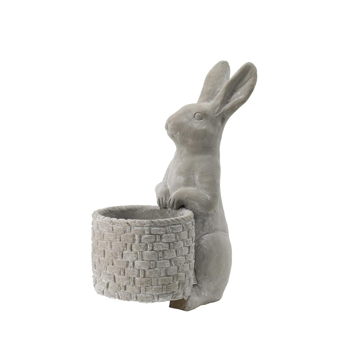 A & B Home Planter, 5.3"L x 9.1"W x 12.6"H, 13" Stand Rabbit