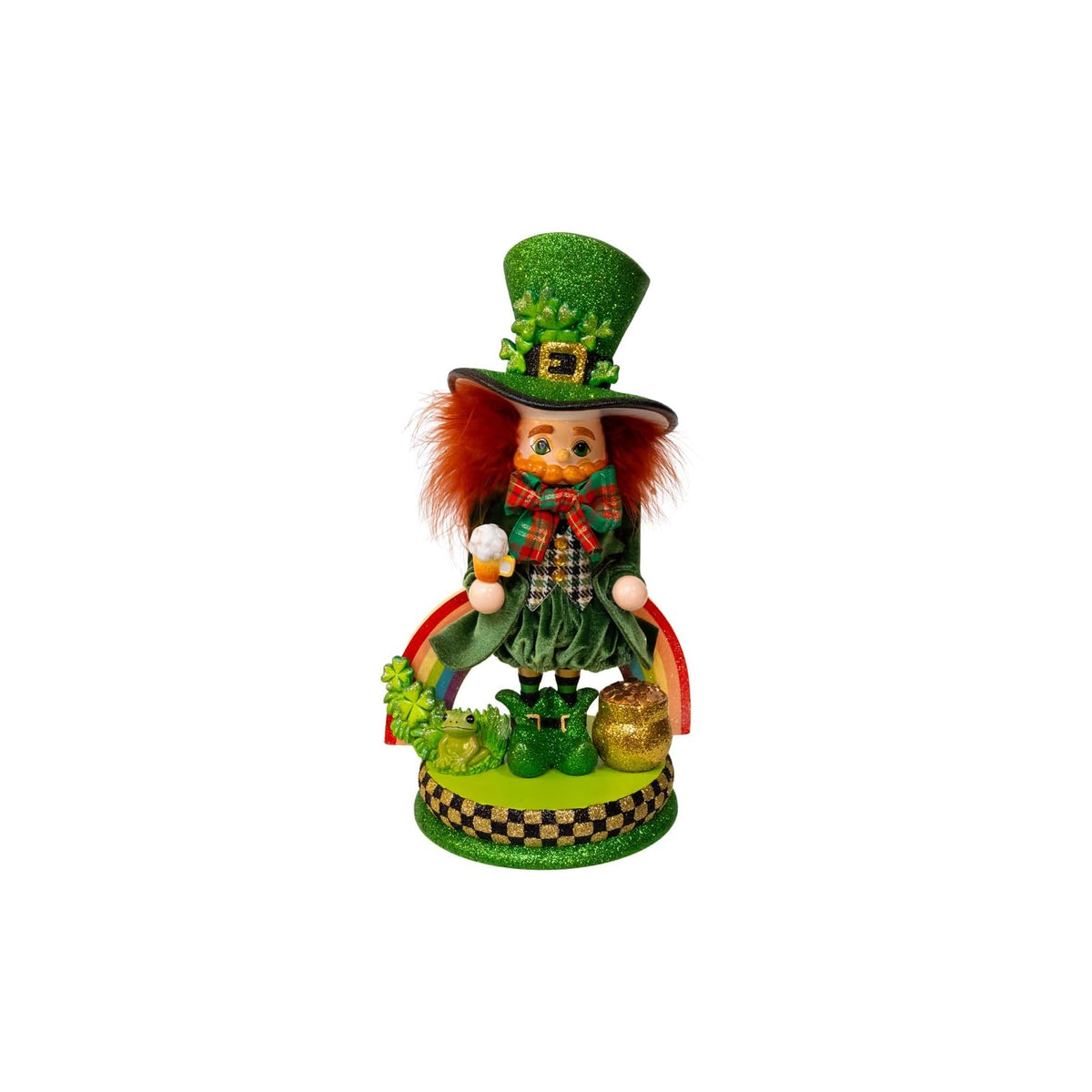 Kurt S. Adler Figurine, 4.75" x 4.75" x 12.25", Green