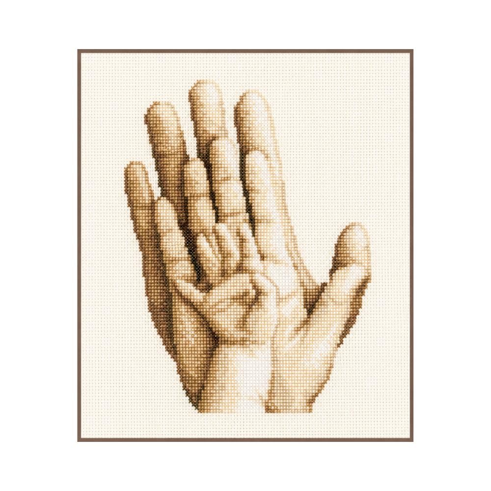 Vervaco Counted Cross Stitch Kit Hands 8" x 10"