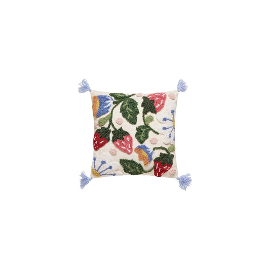 Peking Handicraft Pillow, 16 x 16 inches, Multicoloured