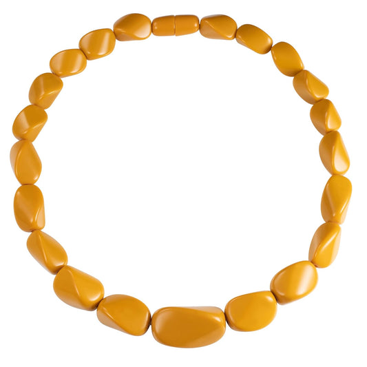 ZAVANA Necklace, 22 inches, Mustard