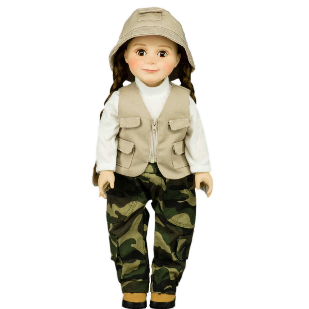 THE QUEEN'S TREASURES Doll Clothing, 18 inches, Green, Tan, Khaki, Camo