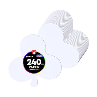 Hygloss Decorative Cutout, 240 Pcs, White