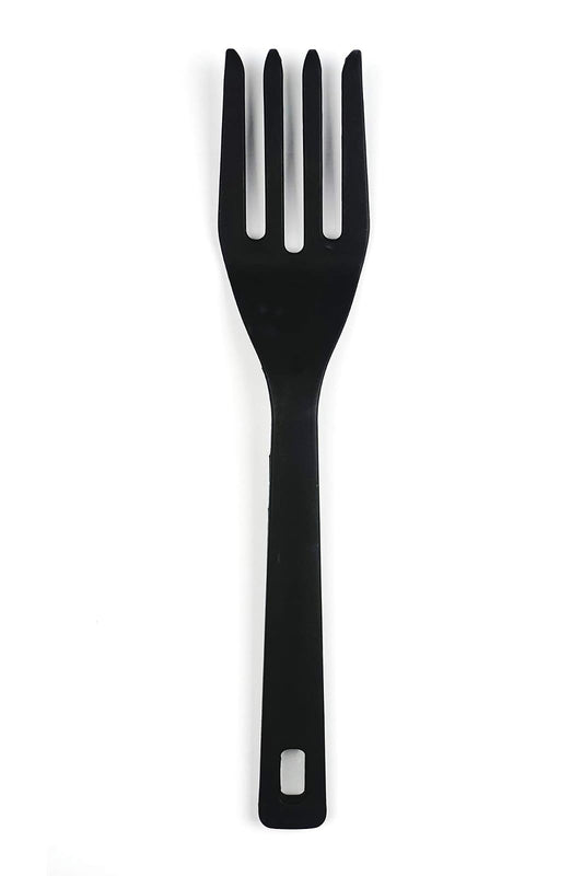 RSVP International (EFF-TQ) Silicone Flexible Fork, Black, 11" | Mixes Ingredients, Mashes Food, Whisks Eggs, & More | Dishwasher Safe & Heat Resistant | Baking, Serving, Mixing Made Easy