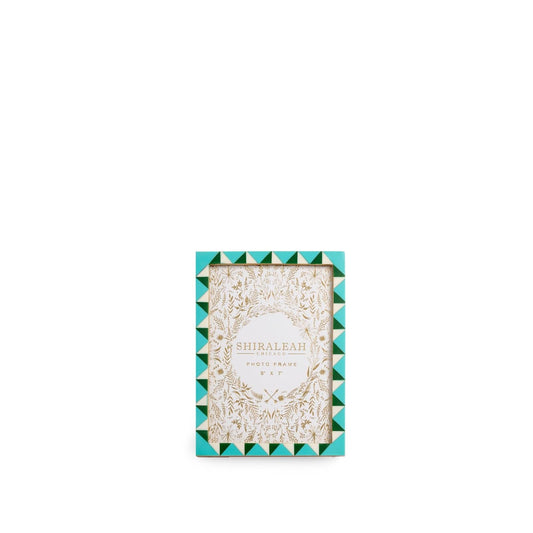 Shiraleah Picture Frame, Measures L 7.5" x W 5.5", Turquoise