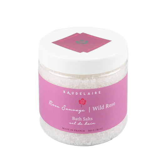 Baudelaire Provence Sante PS Bath Salt Wild Rose, 20-Ounce Jar