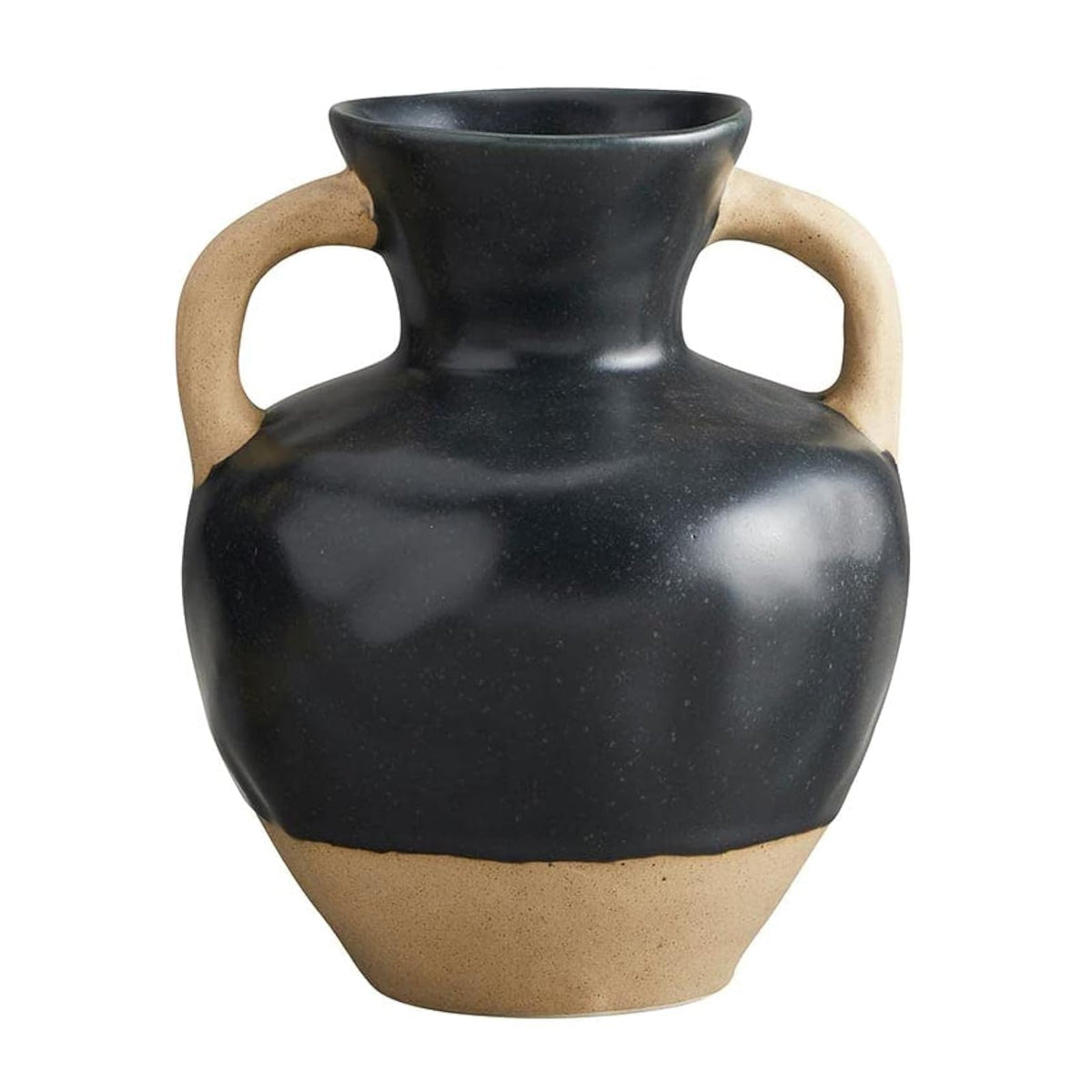 47th & Main Vase, Medium, Black/Beige