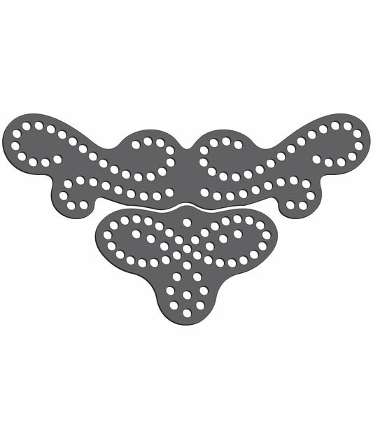 Rhinestone Genie Artistic Accents 002 Magnetic Rhinestone Template, Black
