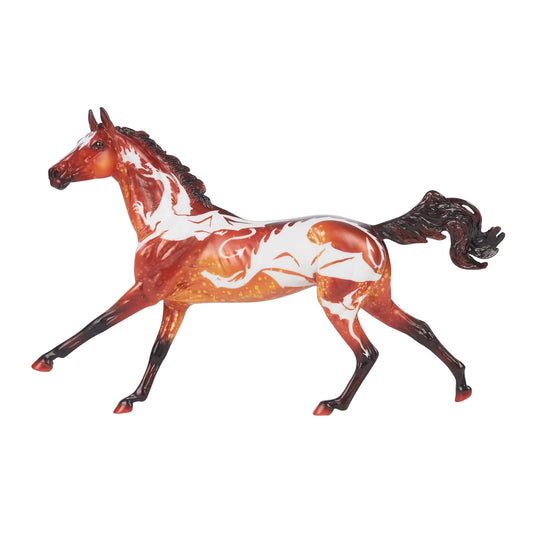 Breyer Figurine, 11.5" L x 8.5" H, White, Yellow, Metallic