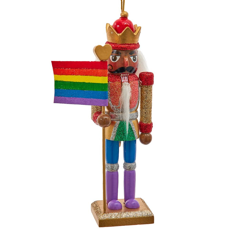 Kurt S. Adler 6 Inch African American Black Gay Pride Nutcracker Ornament ~ Love is Love