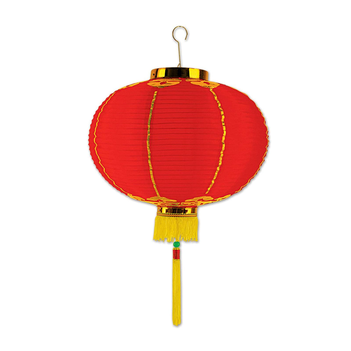 Beistle Candle Holder, Small, Red/Gold