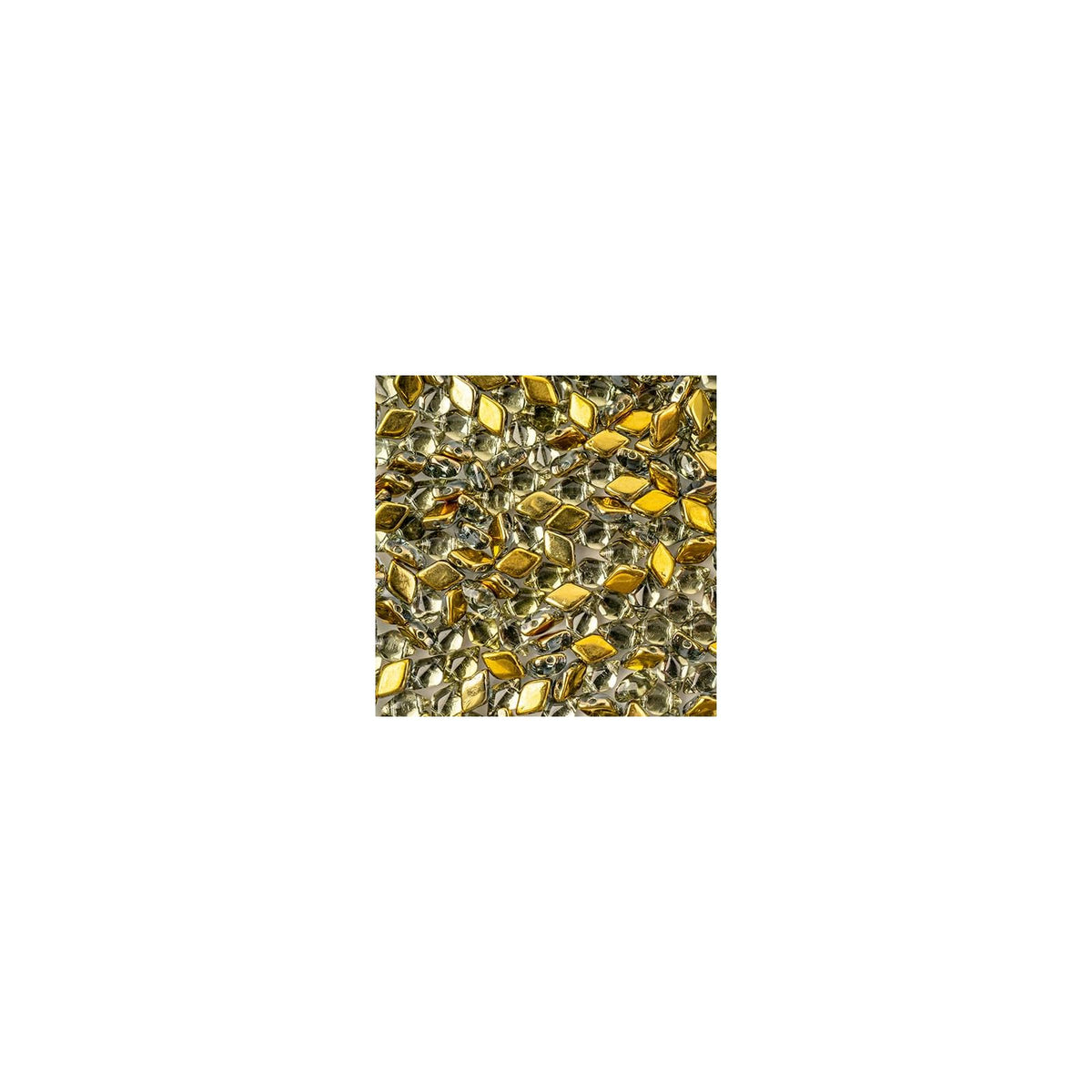 John Bead Craft Bead, Light Sapphire Backlit Golden