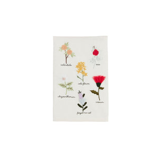 Mud Pie Towel, One Size, Flower Stems