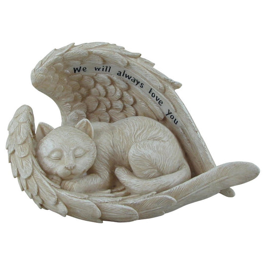 Comfy Hour 5 Sleeping Cat in Bereavement Figurine, Angel, Statue