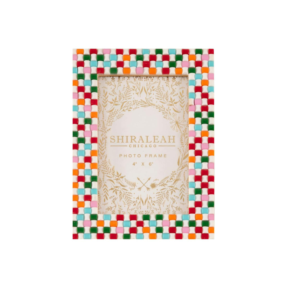 Shiraleah Picture Frame, 4 inches x 6 inches, Multicolor
