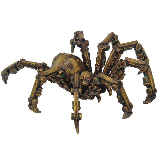 Pacific Trading PTC 9799 Steampunk Inspired Mechanical Spider Resin Statue Figurine, 6"