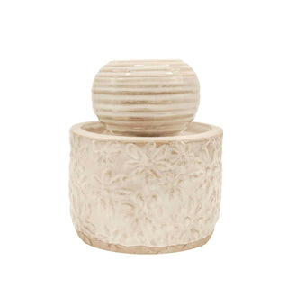 Foreside Home and Garden Fountain, White