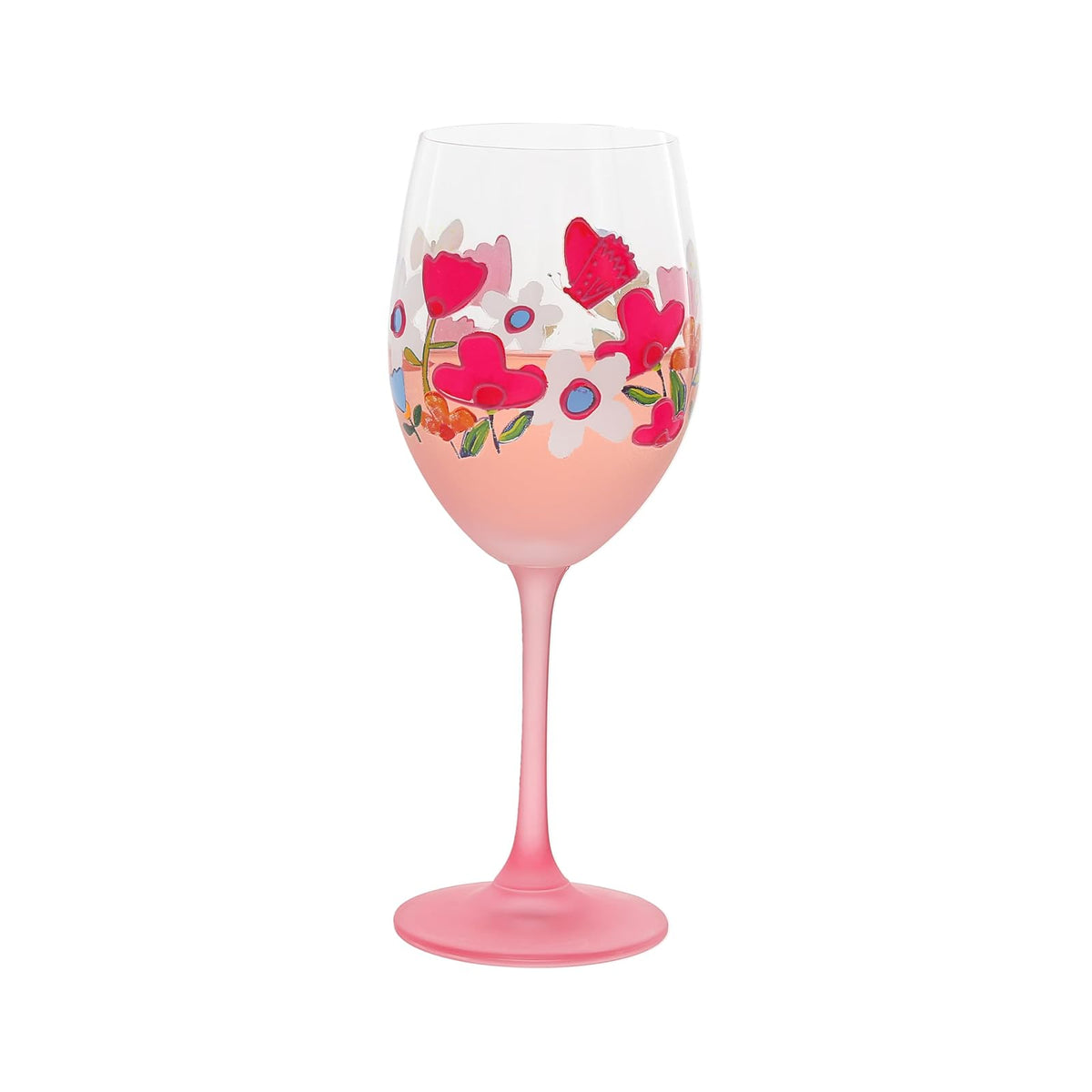 Pavilion Gift Company Drinking Cup, 18 Ounces, Pink, Green, Blue, White