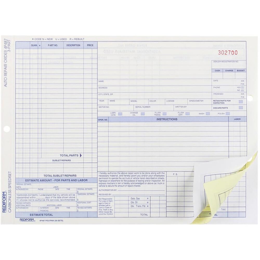 Rediform Paper Product, 8.5" x 11.625", White/Yellow/Pink