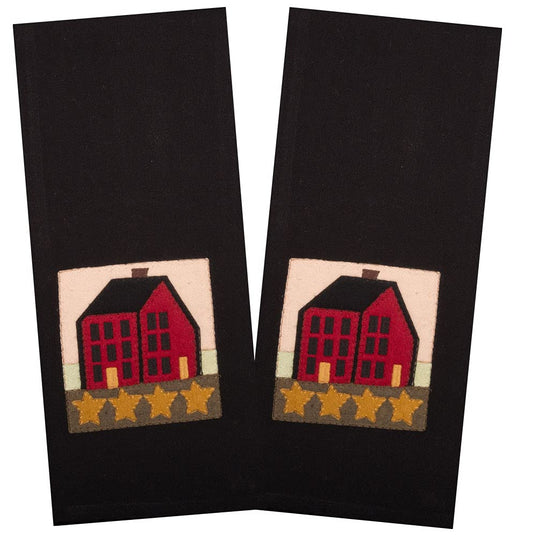 Home Collection Saltbox House Decorative Towel Set of 2 by Raghu