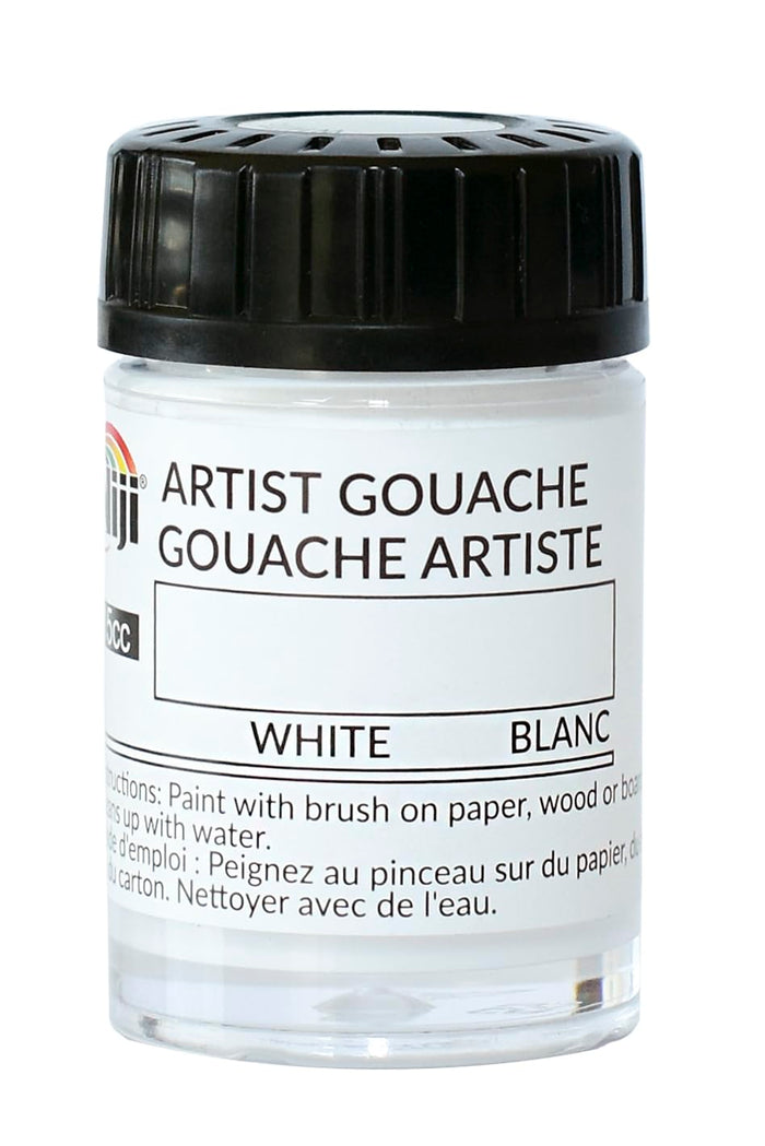 Yasutomo Niji Artist Gouache, White, 15 cc, Arts and Crafts Supplies