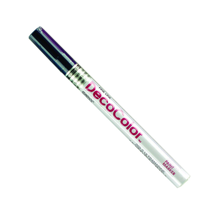 Uchida 200-C-50 Marvy Deco Color Fine Point Paint Marker, Ultramarine