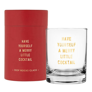 Santa Barbara Design Studio Drinking Cup, 14 Ounces, Gold Merry Little Cocktail