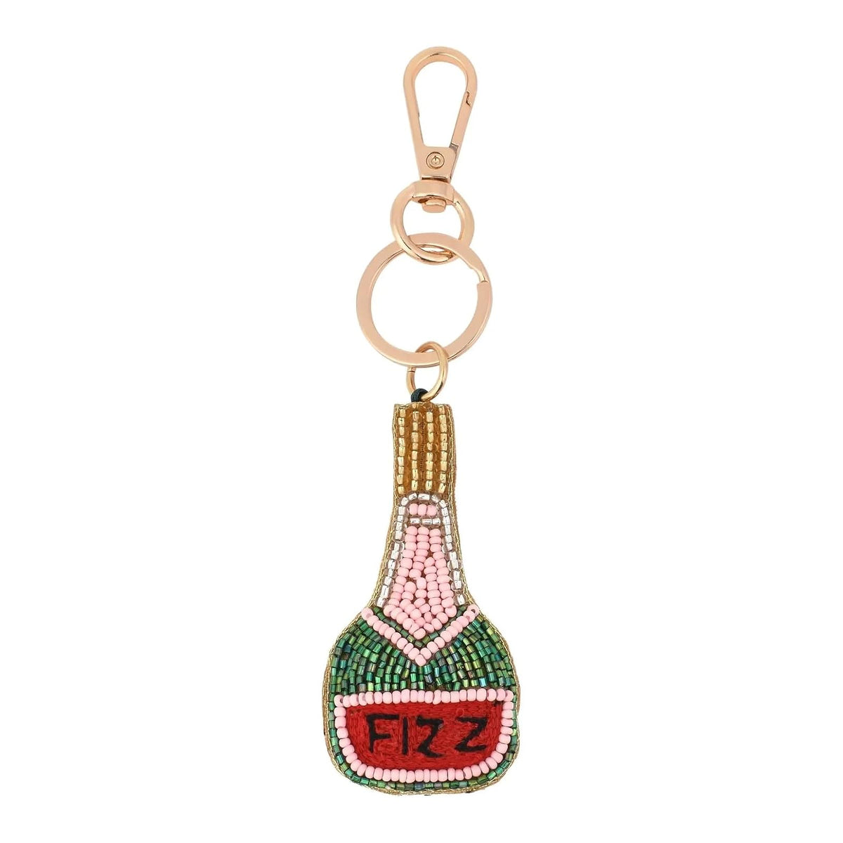 Bamboo Trading Keychain, 4-Inch, Wine Bottle