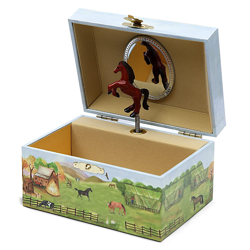 Enchantmints Country Hourse Boys Jewerly Box Spins to &quot;In the Good Old Summer Time&quot; Treasure Storage