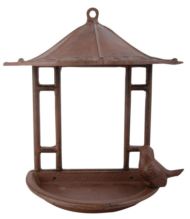 Esschert Design USA FB203 Cast Iron Wall Mount Bird Feeder