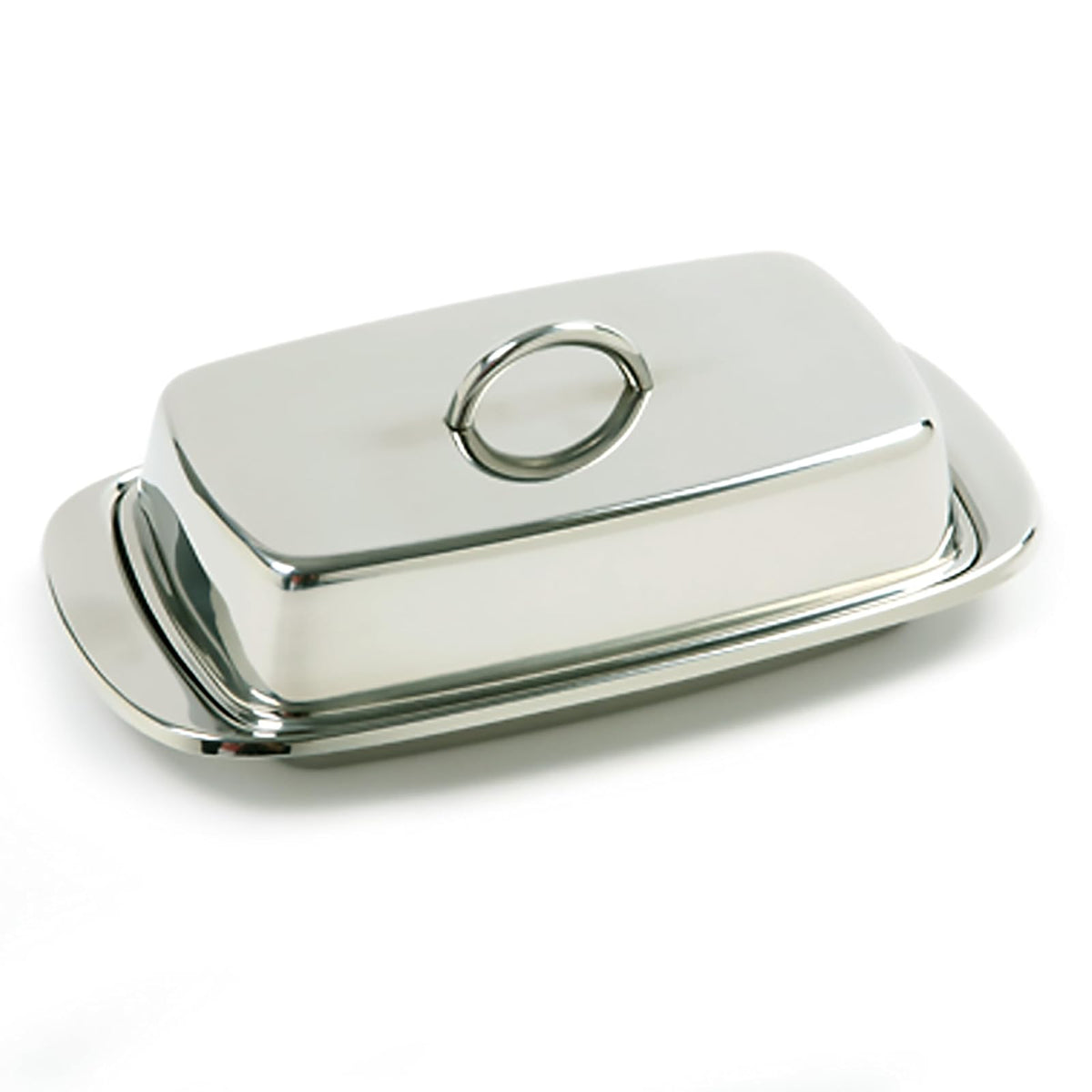 Norpro Butter Dish, 1, Silver