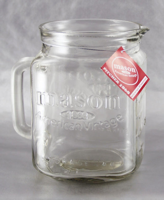 Grant Howard 51081Mason Jar Embossed with Spout, 64 oz.