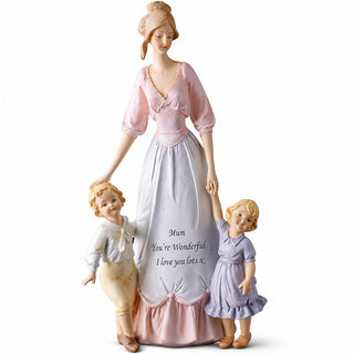 Comfy Hour 12.4 Inch Mother and Children Figurine, Mom Gift Statue