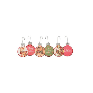 Primitives by Kathy Hanging Ornament, White,green,red, Unique