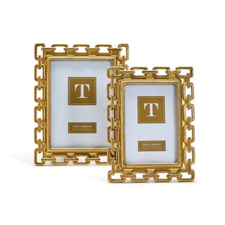 Two's Company Picture Frame, Gold, Contemporary