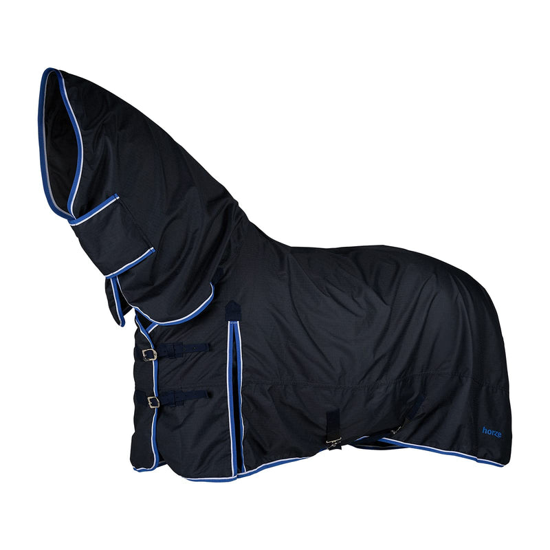 HORZE Glasgow Light Weight Waterproof Combo Turnout Sheet with Neck Cover (No Fill) - Dark Blue - 81